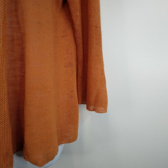 Eileen Fisher 100% Linen Open Cardigan Knit Sweater Size S - Picture 5 of 9